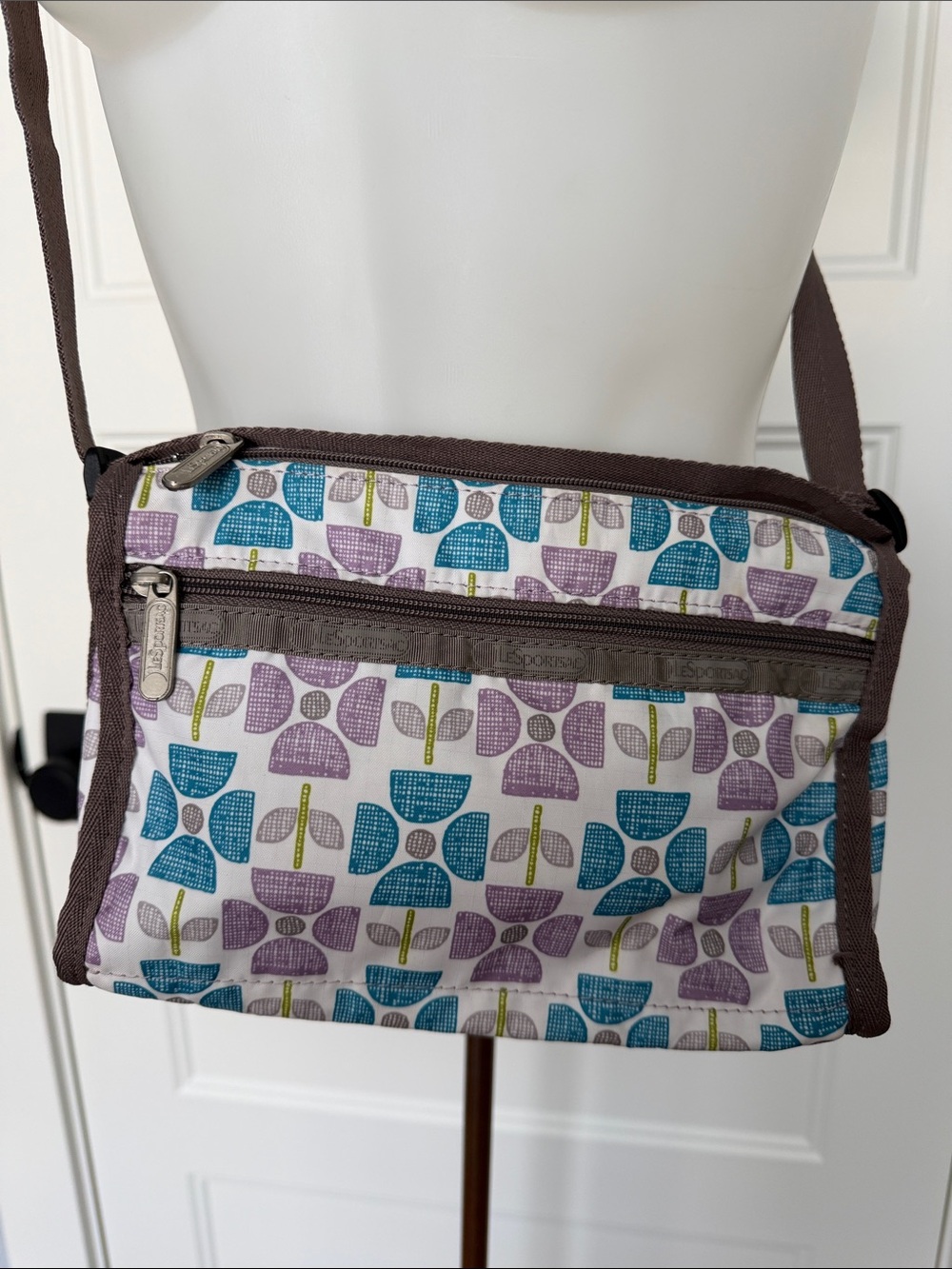 LeSportsac Classic Mini Shoulder Bag in Geometric Floral Print